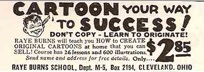 Raye Burns Cartooning Course 1938  Popular 1938 Popular Mechanics Ad